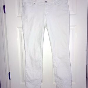 Ann Taylor White Jeans Size 8